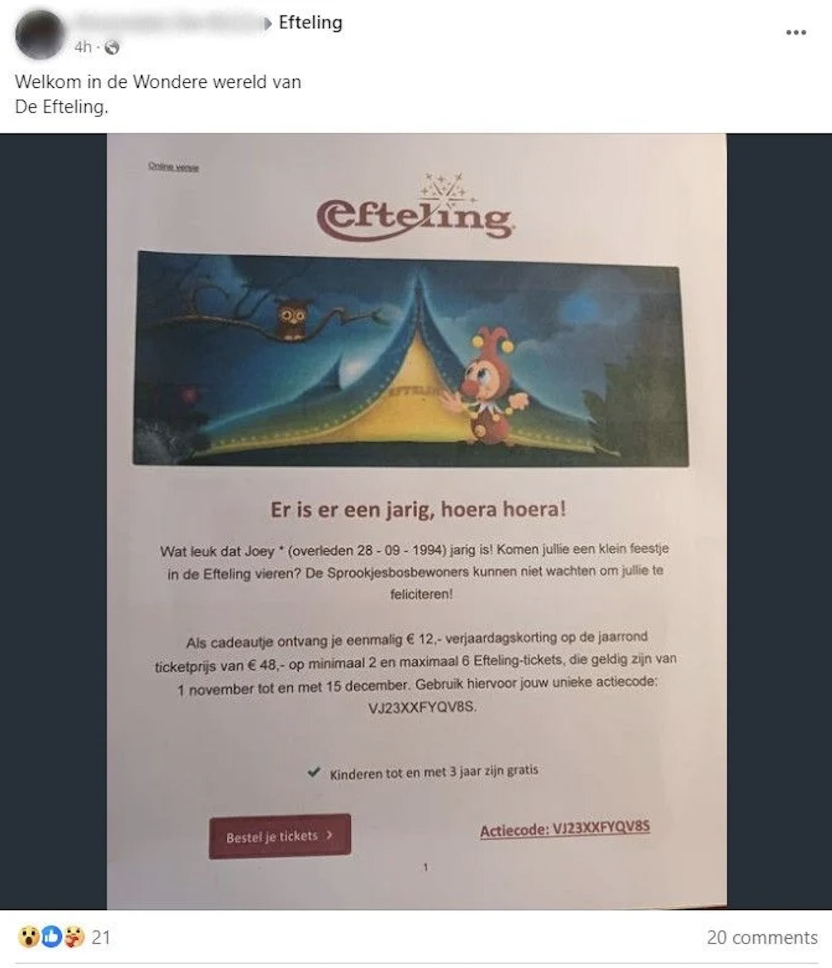 Efteling maakt grove blunder: "Schandalig, zo ga je niet met klanten om!"