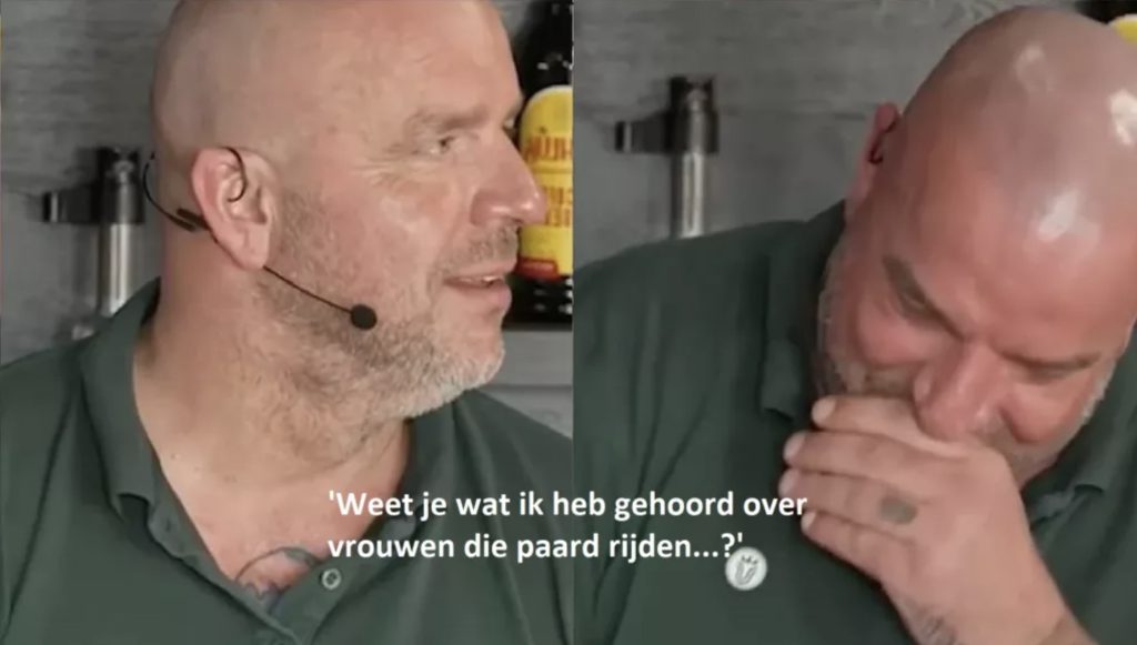 Royston Drenthe heeft niet door dat hij live is tijdens uitzending met Andy van der Meijde