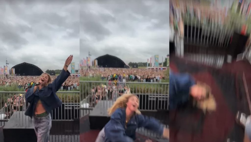 Roxy Dekkers keihard onderuit tijdens optreden op Lowlands